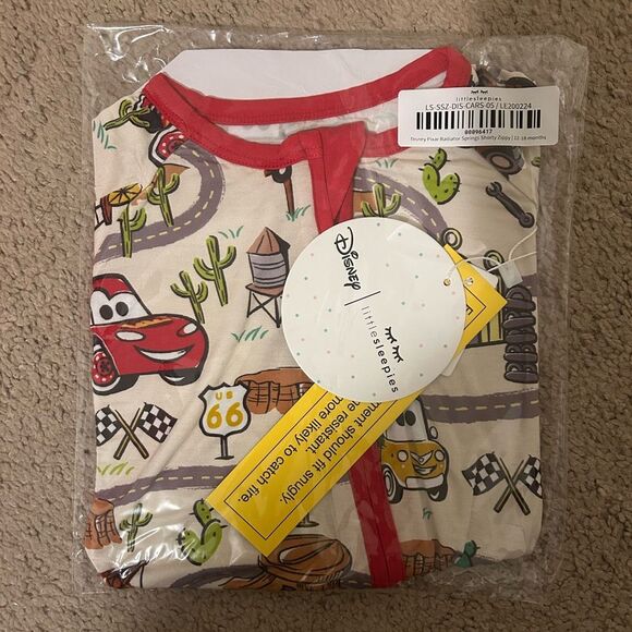 Little Sleepies Other - Little Sleepies Disney Pixar Radiator Springs Cars Shorty Zippy 12-18 Month NWT
